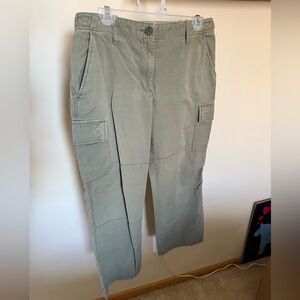 J. Crew Olive Ankle Cargo Pants